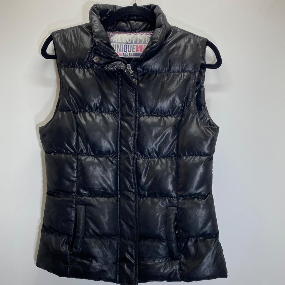 Algott76 Unique Snow Apparel Womens Quilted Button Front Vest Jacket Medium